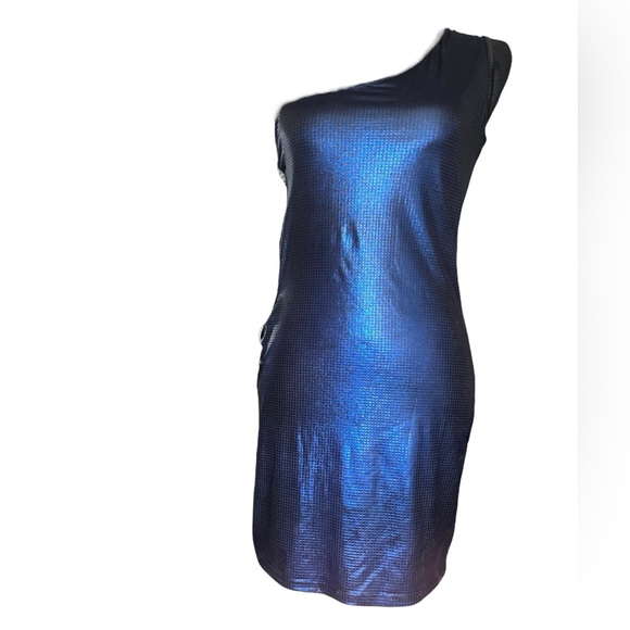 Dansei Royal Blue Liquid Dress‎ Women Size Medium Sexy - Picture 1 of 5